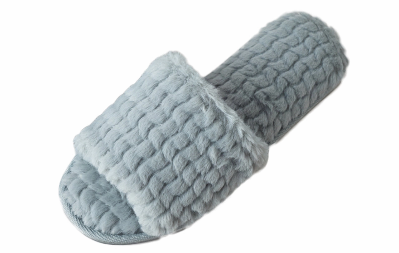 Slides Memory Foam Roxoni Women Soft Comfy Patterned Fluffy Plush Slip On House Slipper