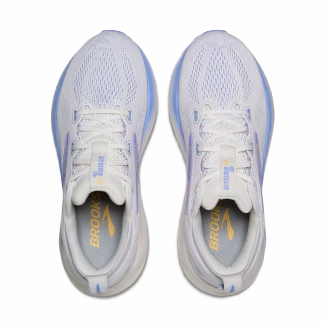 Best Shoes For Daily Running Brooks Glycerin GTS 22 Women's Running Shoes White Blue Apricot