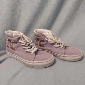 Vans Purple vans  some marks but barely used 3 (Big Kid) Best Walking/running Shoes
