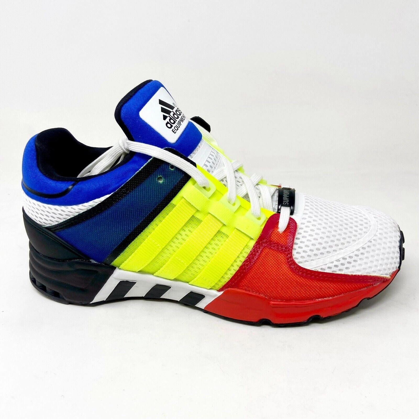 Adidas Equipment Running Support 2.0 White Blue Volt Red Mens Size 8.5 S81483 Best Running Shoes Lower Back Pain