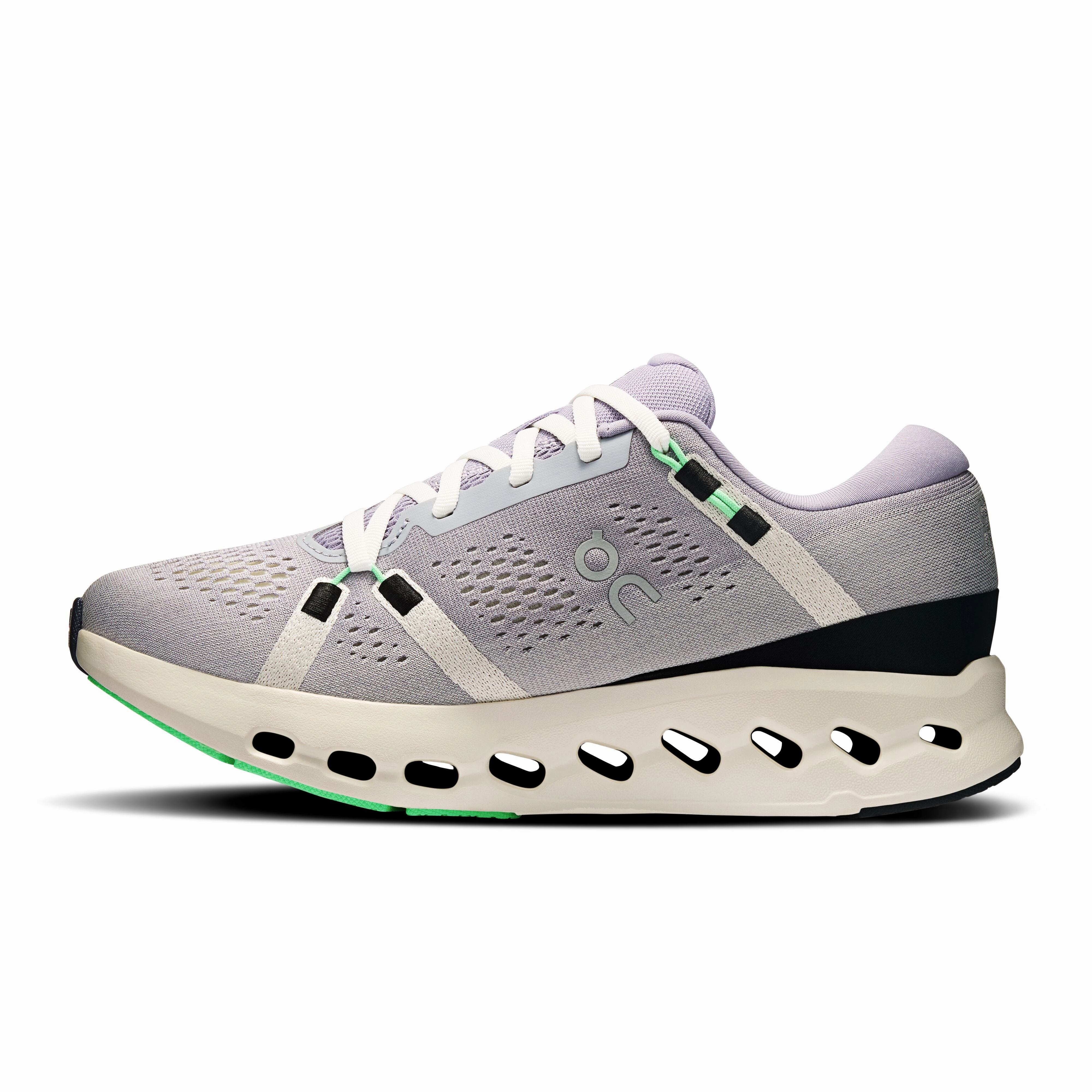 Women's On Cloudsurfer 2 Running Shoe in Lilac | Ivory Natural Running Shoes