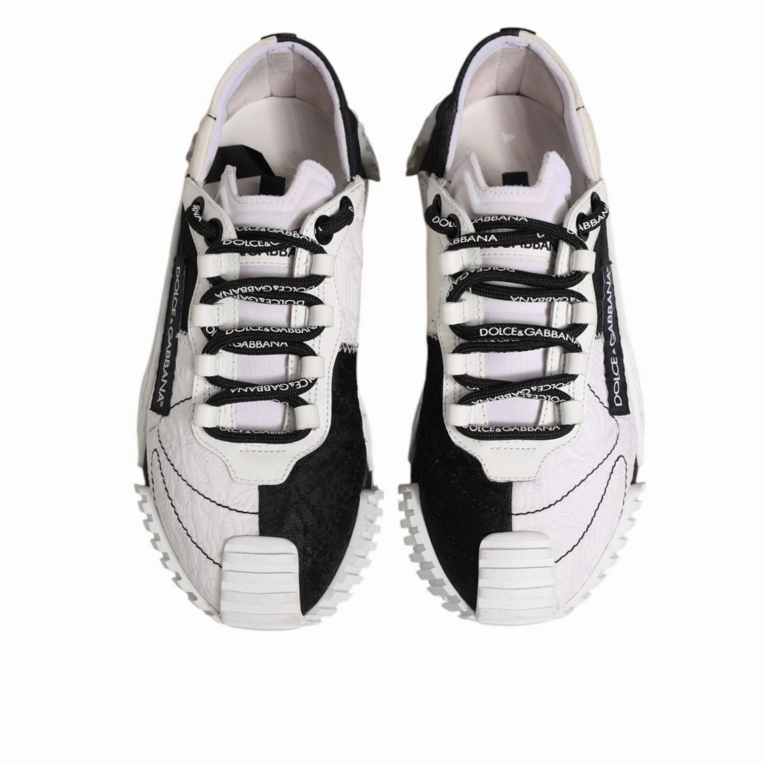 Dolce & Gabbana White Black NS1 Low Top Sneakers Shoes Warranty On Sneakers