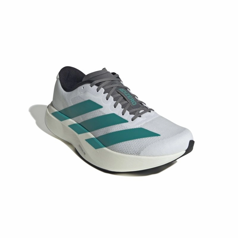Running Shoes Best For Flat Feet adidas Men's Adizero EVO SL - Cloud White/Pure Teal/Grey Four