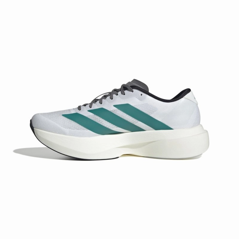 4dfwd Running Shoes Review adidas Men's Adizero EVO SL - Cloud White/Pure Teal/Grey Four