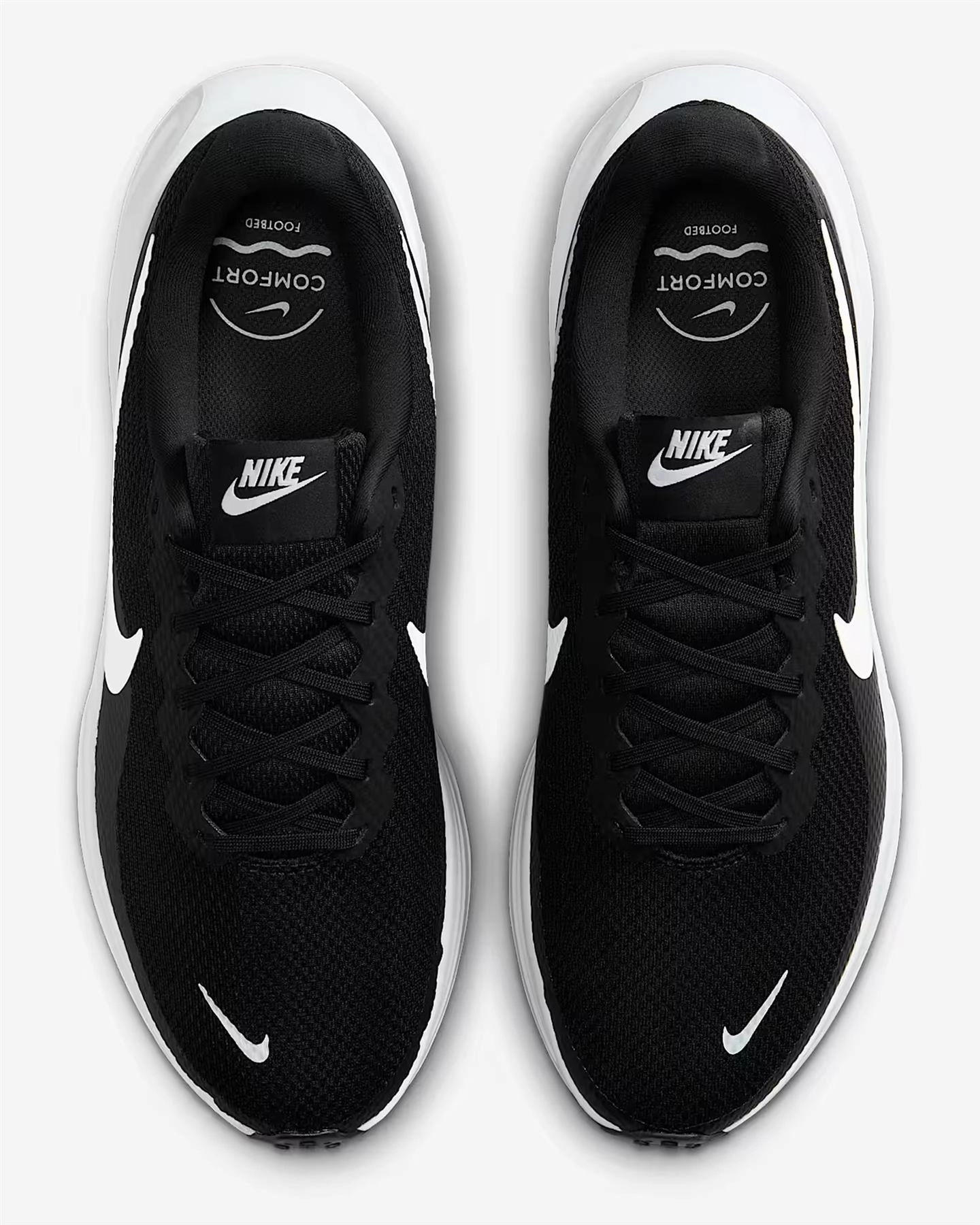 Best Speed Running Shoes Men's Wide Fit Nike HQ1996-001 Revolution 8 Running Sneakers