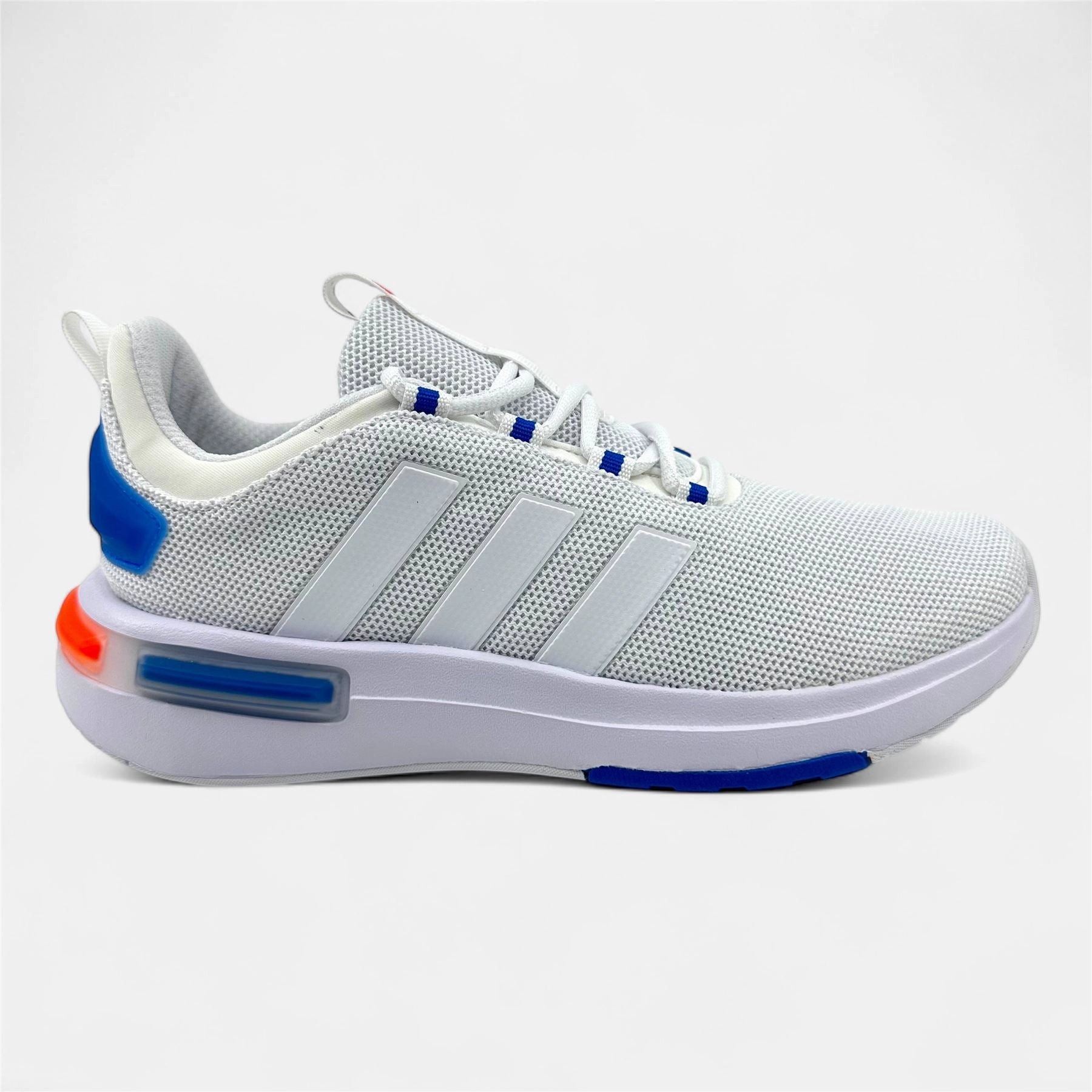 Lacing Your Running Shoes Adidas Racer TR23 Cloud White Bright Royal Mens Athletic Sneaker