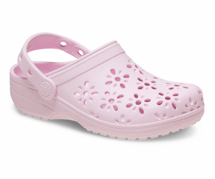 Kids' Classic Floral Cut-Out Clog Running Shoes On Sales