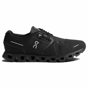 Good Inexpensive Running Shoes On Cloud 5 Textile Synthetic Men's All Black Low Top Trainers - UK 8 - US 8.5 Men - EU 42