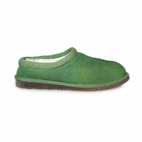 UGG Tasman Natural Canvas Leaf Green Slippers - Men's Bedrukte Slippers