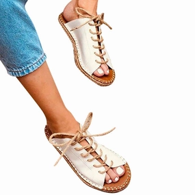 Gym Shoes For Flat Feet SAGACE shoes Woman Sandals Roman Leisure Large Size Peep Toe Hemp Lace-Up Slipper Sandals Shoes 2019 Shoes summer Sandals