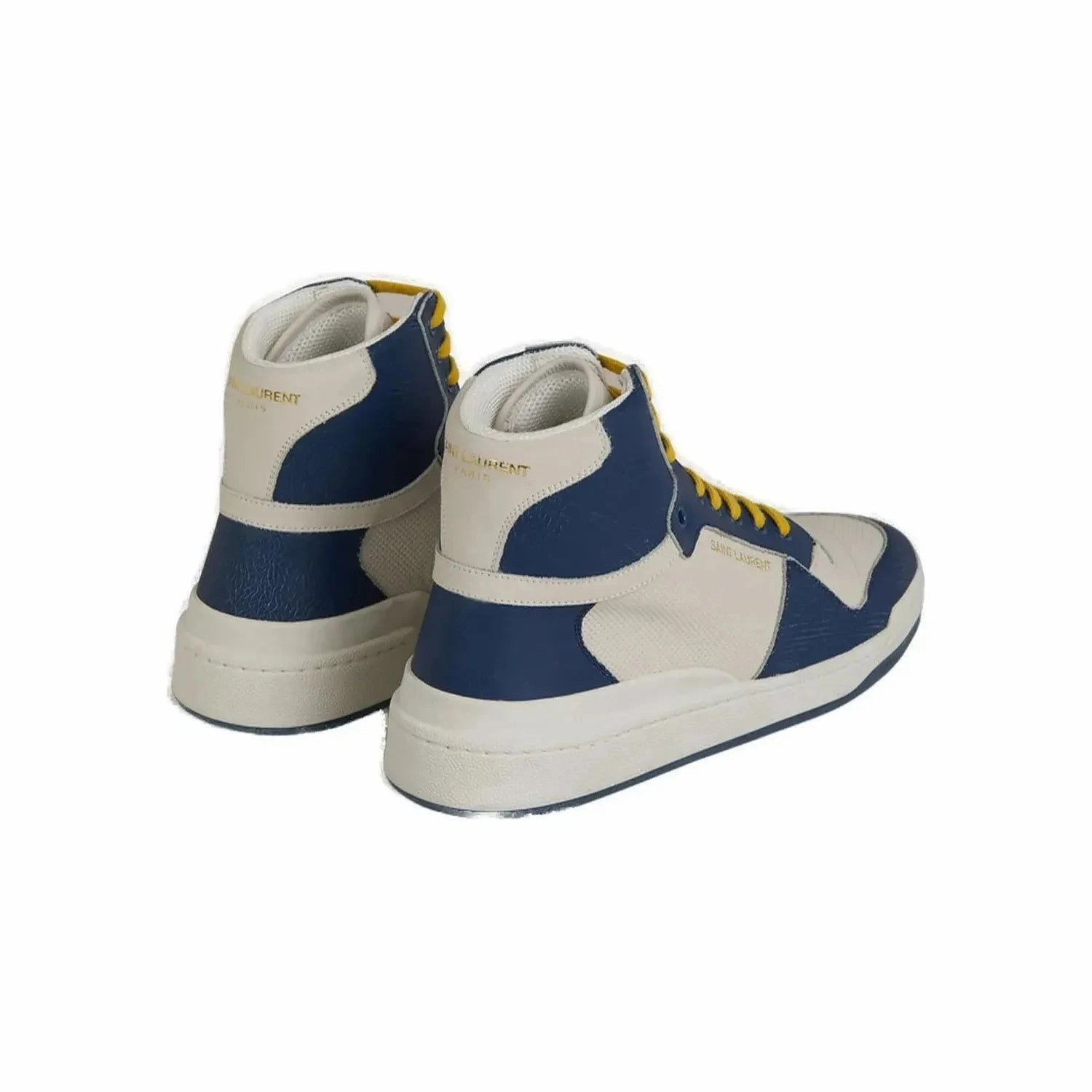 Saint Laurent Elevate Your Style with Mid-Top Blue Luxury Sneakers Select Suede Classic Xxi Sneakers