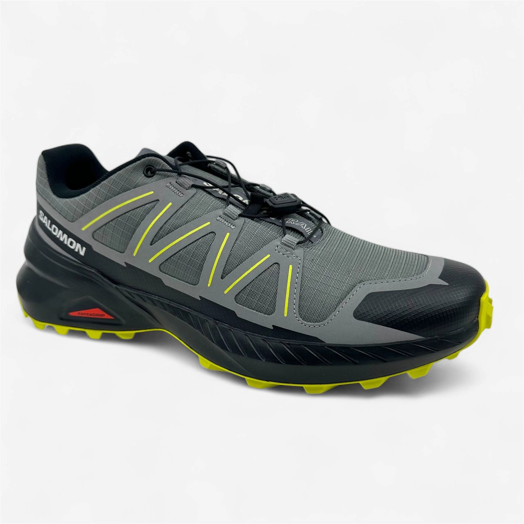 Salomon Speedcross Peak Quiet Shade Black Sulphur Spring Mens Athletic Sneaker Cheap Good Running Shoes