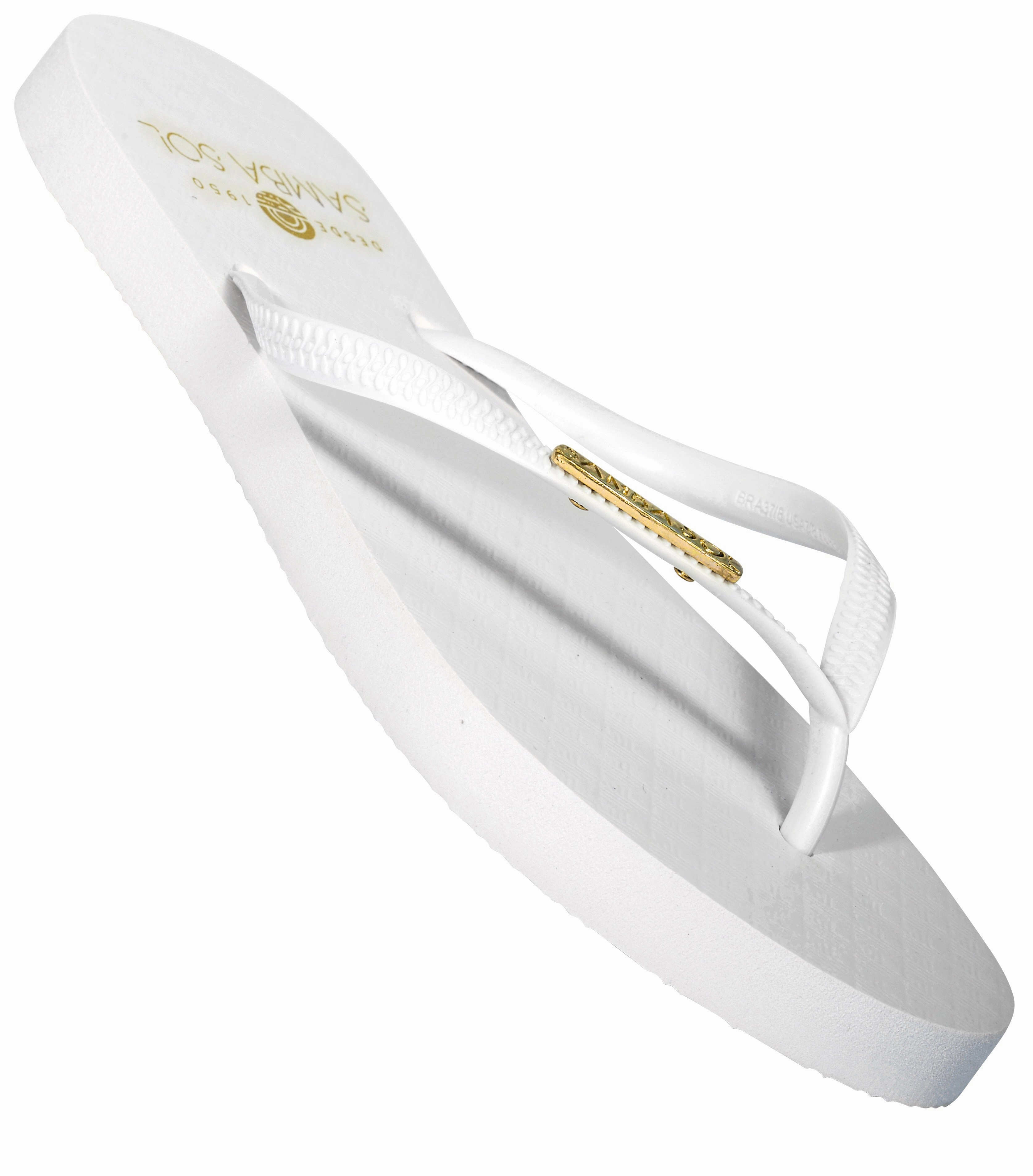Samba Sol Women's Fashion Collection Flip Flops - Classic White Sea Flip Flops