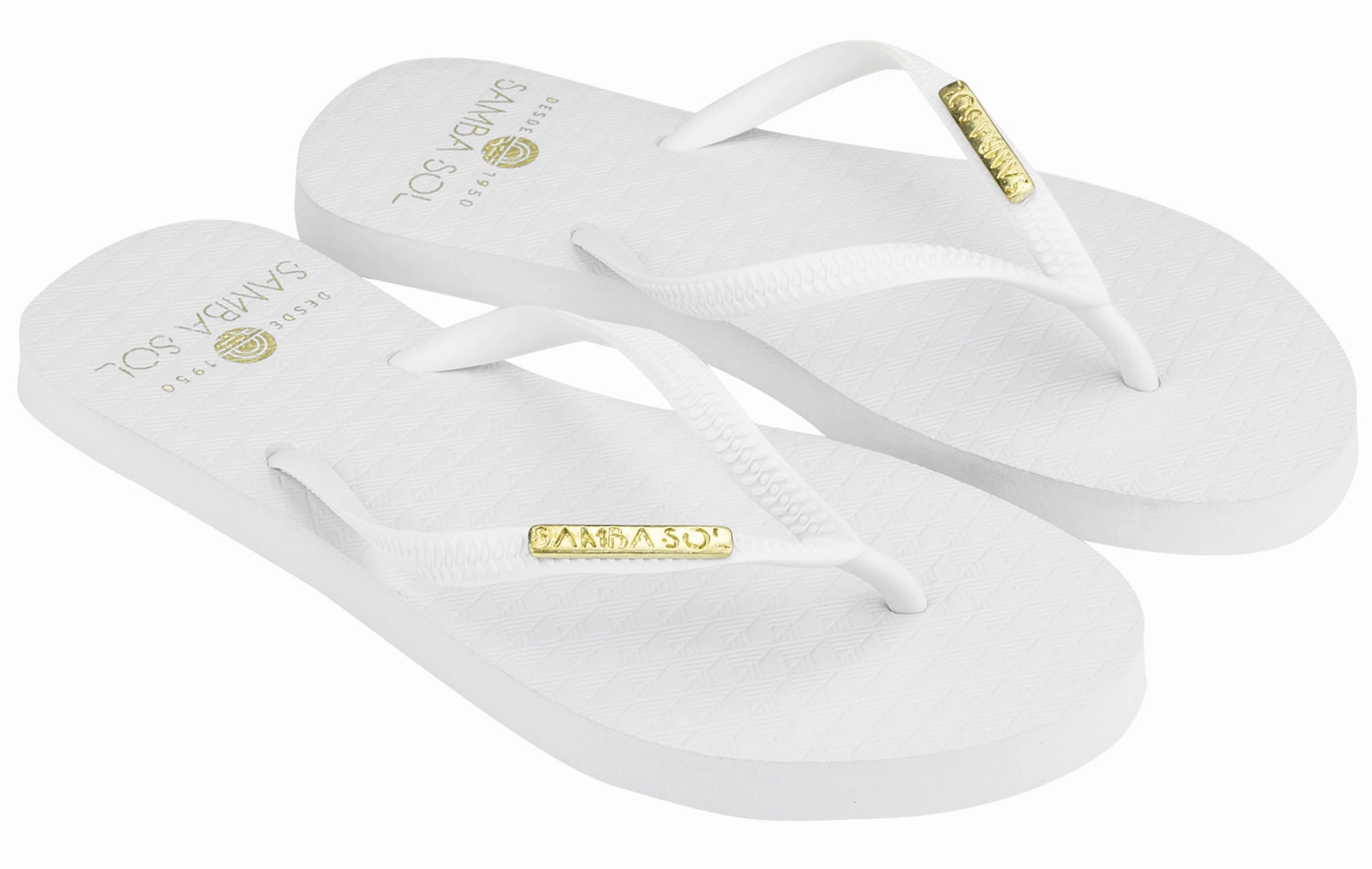 Samba Sol Women's Fashion Collection Flip Flops - Classic White Cork Flip Flops