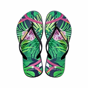 Samba Sol Womens Fashion Collection Flip Flops - Tropical Comfy Flip Flops For Walking
