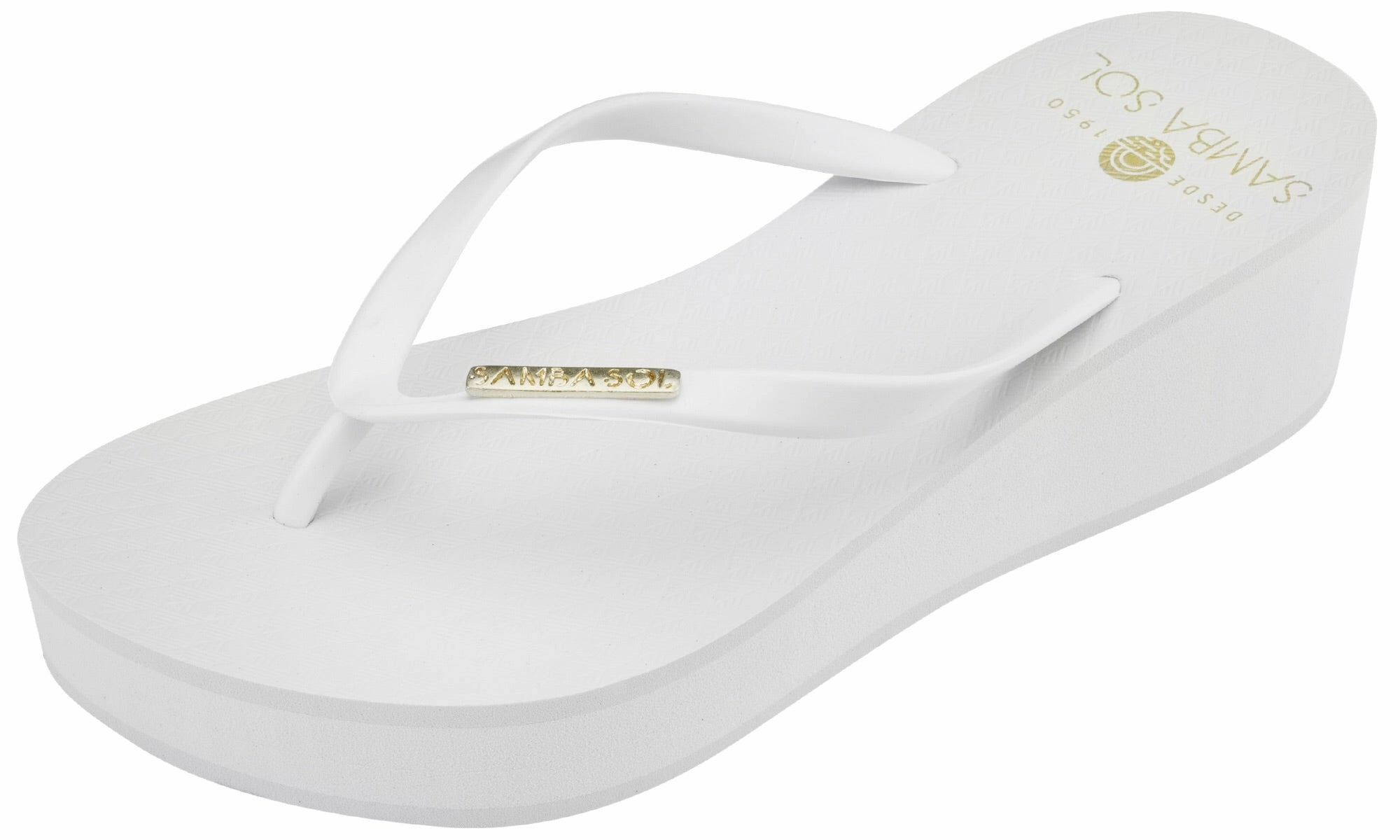 Best Flip Flops For Fishing Samba Sol Womens Wedge Collection Flip Flops - White