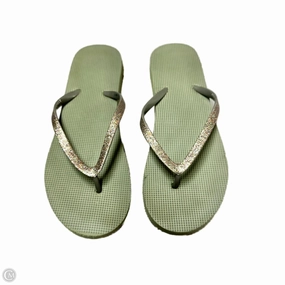 Sandals Flip Flops By Aeropostale In Green, Size: 7 Life Is Better In Flip Flops
