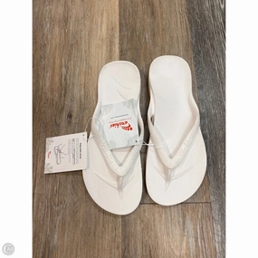 80's Style Flip Flops Sandals Flip Flops By Archies In White, Size: 10