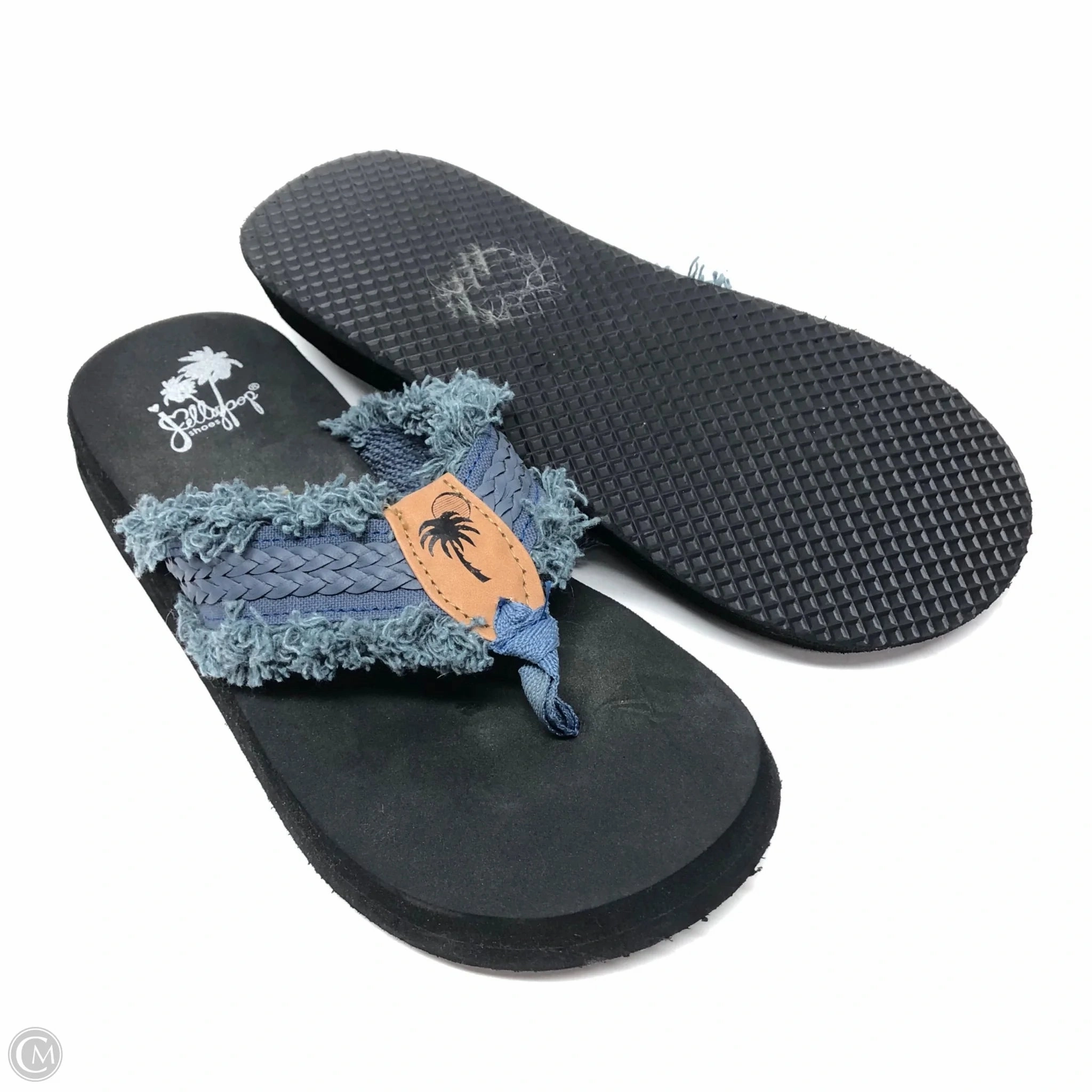 Sandals Flip Flops By Jelly Pop In Blue, Size: 7 Best Most Comfortable Flip Flops