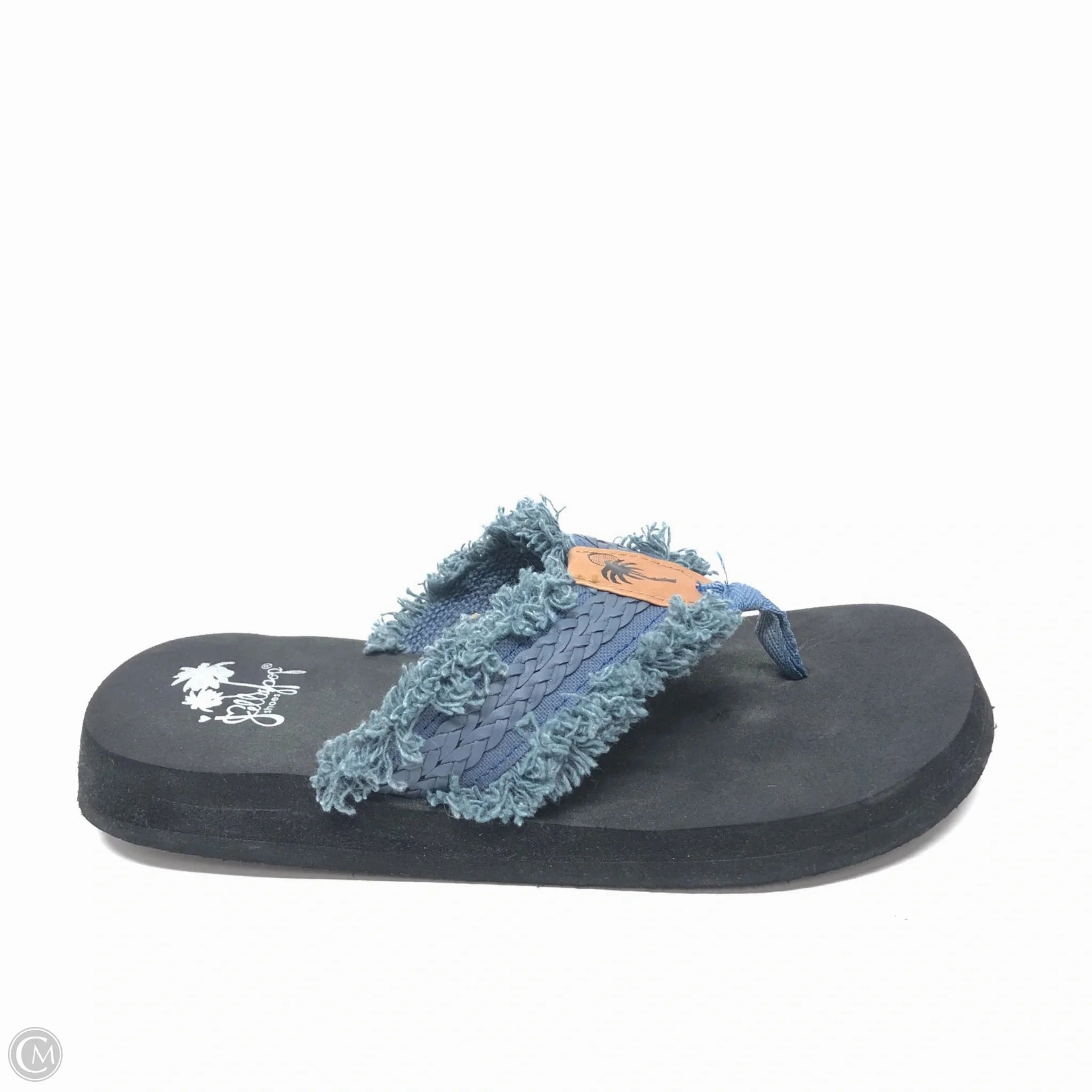 Sandals Flip Flops By Jelly Pop In Blue, Size: 7 Small Platform Flip Flops