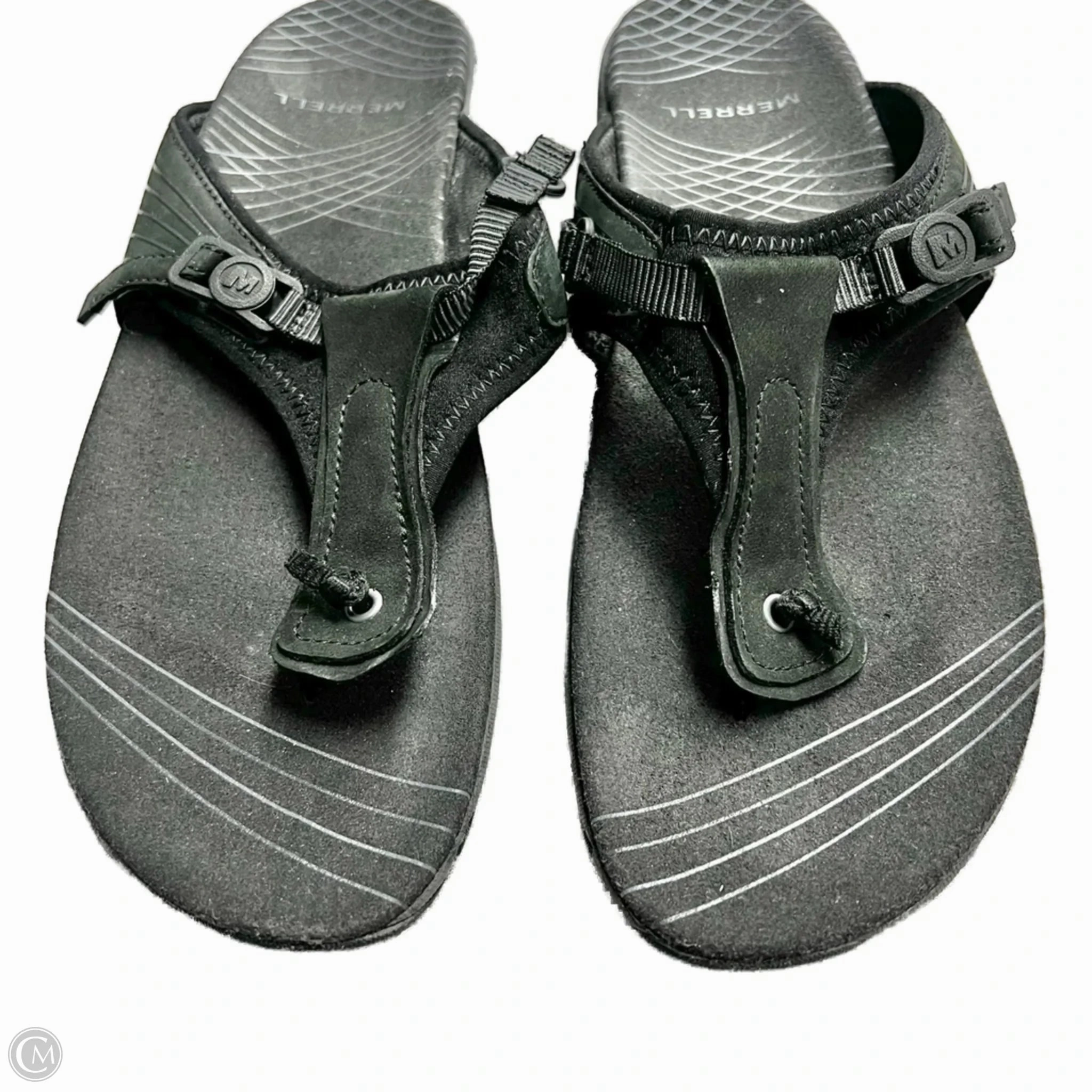 Sandals Flip Flops By Merrell In Black, Size: 6 Flip Flops For Slim Feet