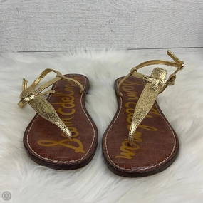 Sandals Flip Flops By Sam Edelman In Gold, Size: 8.5 Qleyo Flip Flops