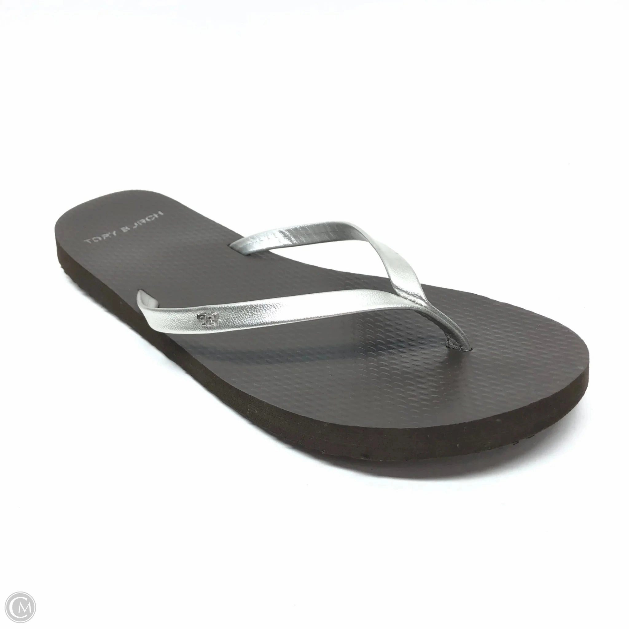 Rainbow Flip Flops Size Chart Sandals Flip Flops By Tory Burch In Silver, Size: 10