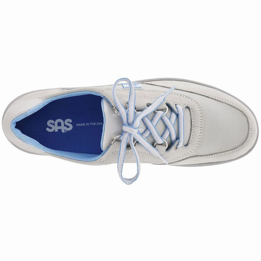 SAS Sporty Silver Nubuck Shoe (Women's) Best Casual Shoes For Work