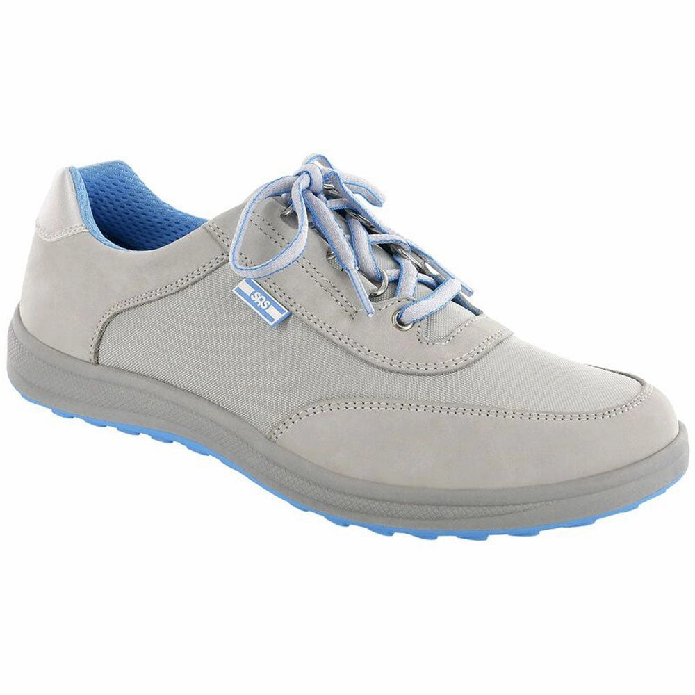 SAS Sporty Silver Nubuck Shoe (Women's) Cat Shoes Casual
