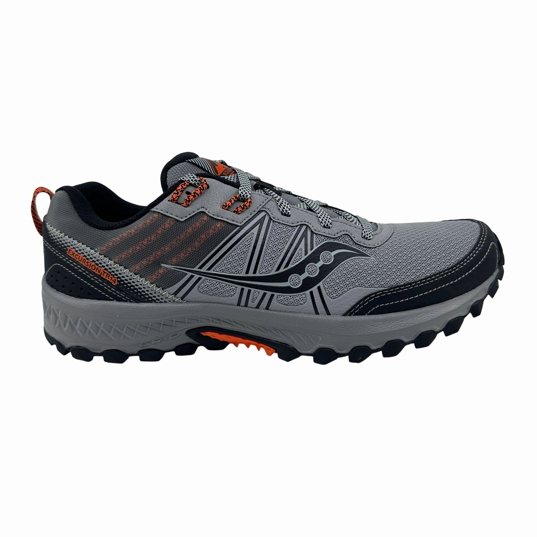 Running Shoes In Saucony Excusion TR14 Black Gray Orange Mens Athletic Sneaker