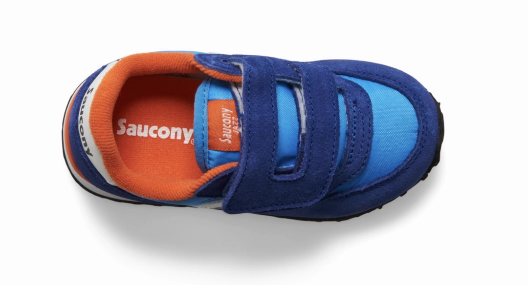 Good Running Shoes For Beginner Runners Saucony Jazz Hook & Loop Blue/Orange Size 5M Toddler