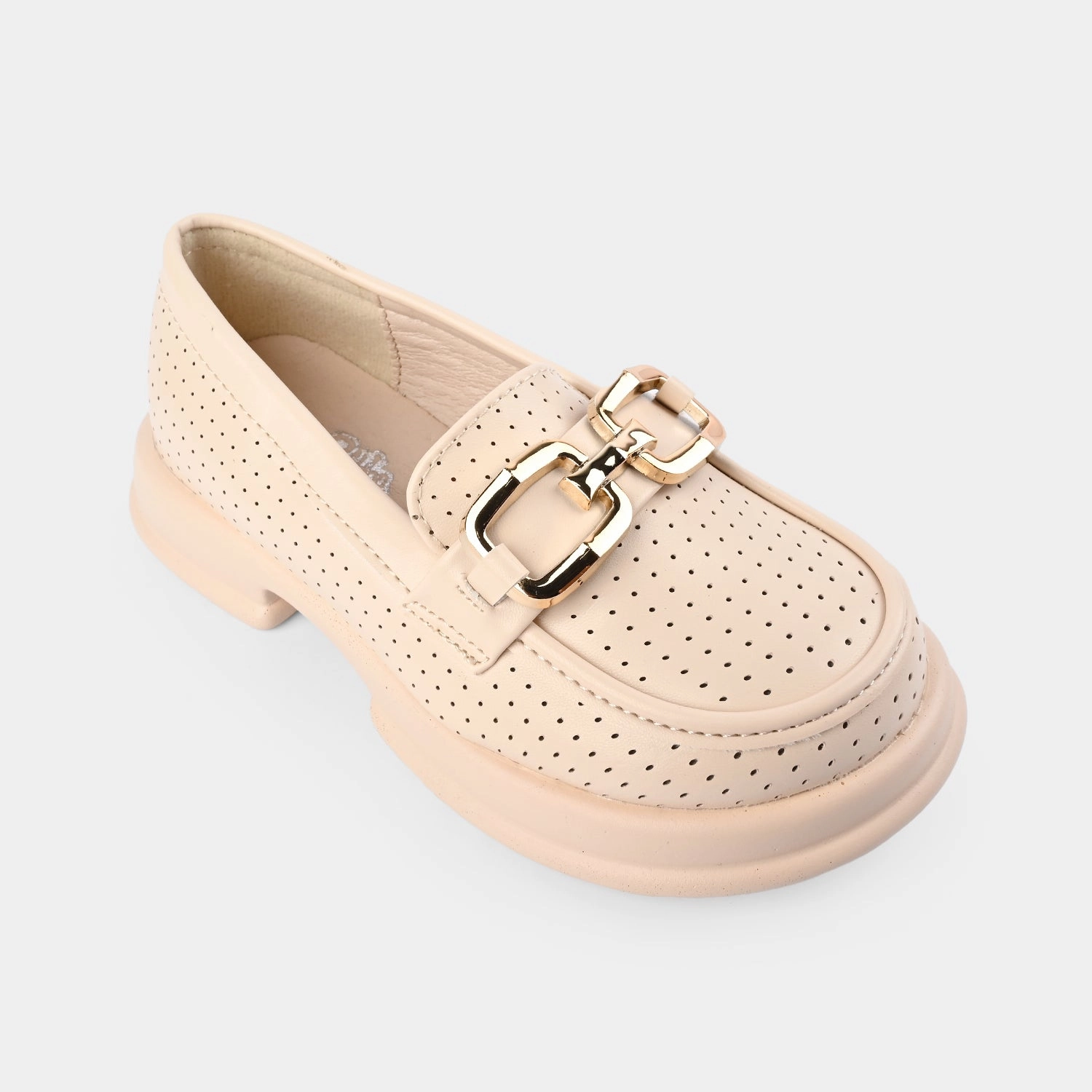 1906l Loafers Girls Loafer 703-1-BEIGE
