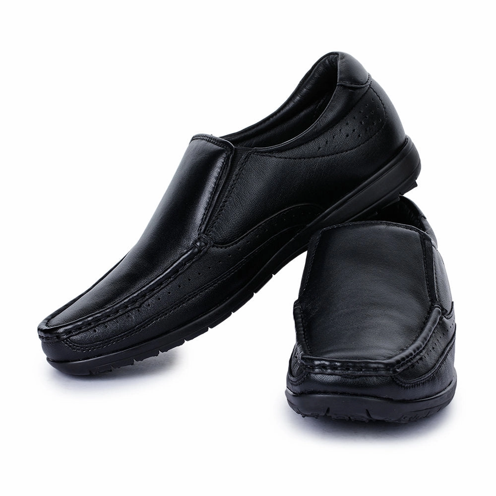 Stomp Loafers Healers Formal (Black) Slip-On Loafers Shoes For Men FL-1415 By Liberty