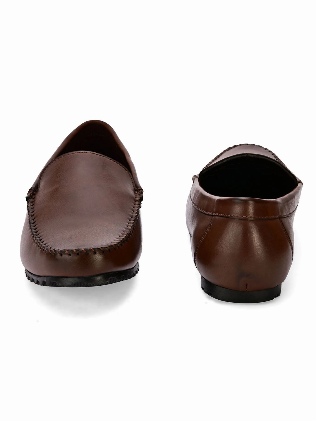 Dart Brown Solid Loafers Elias Loafers