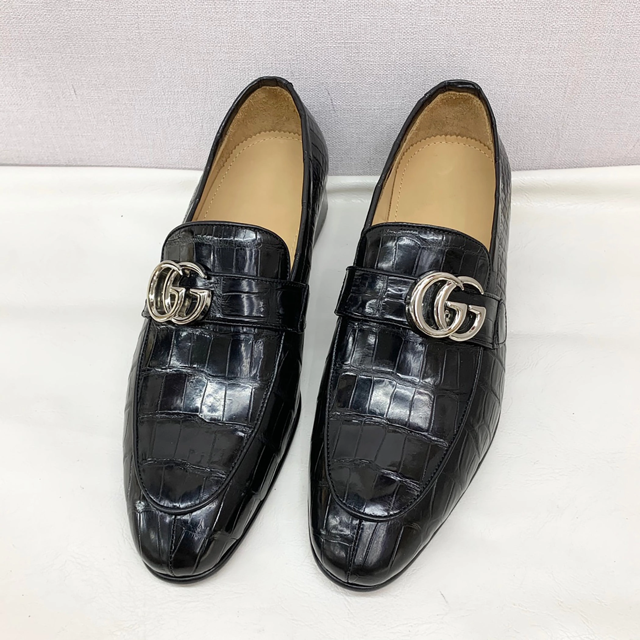 Genuine Alligator Skin Shoes  Premium Handmade Dress Loafers for Men Loafers With Jeans