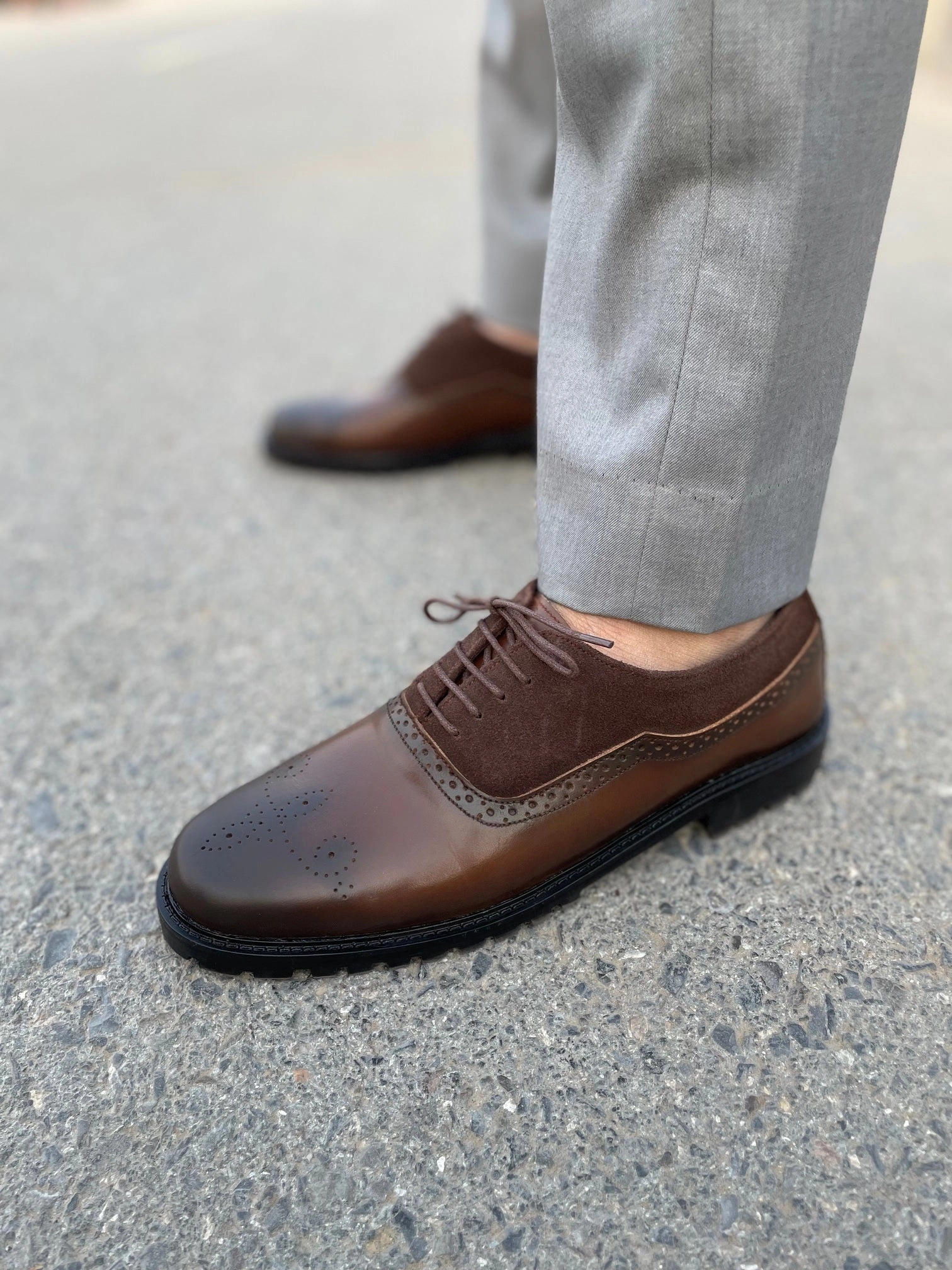 Gold Loafers LS Pure Leather Handmade Cavalor CHUNKY LOAFERS LS-107