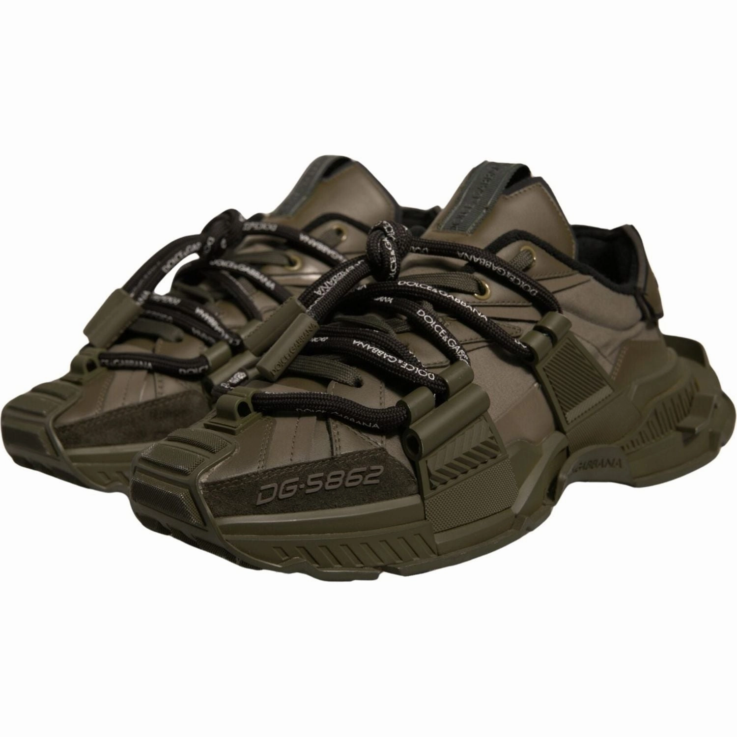 Dolce & Gabbana Military Green Space Low Top Sneakers Shoes Best Sneakers For Planters Fasciitis
