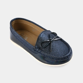 Girls Loafer JV-04-NAVY Prada Penny Loafers