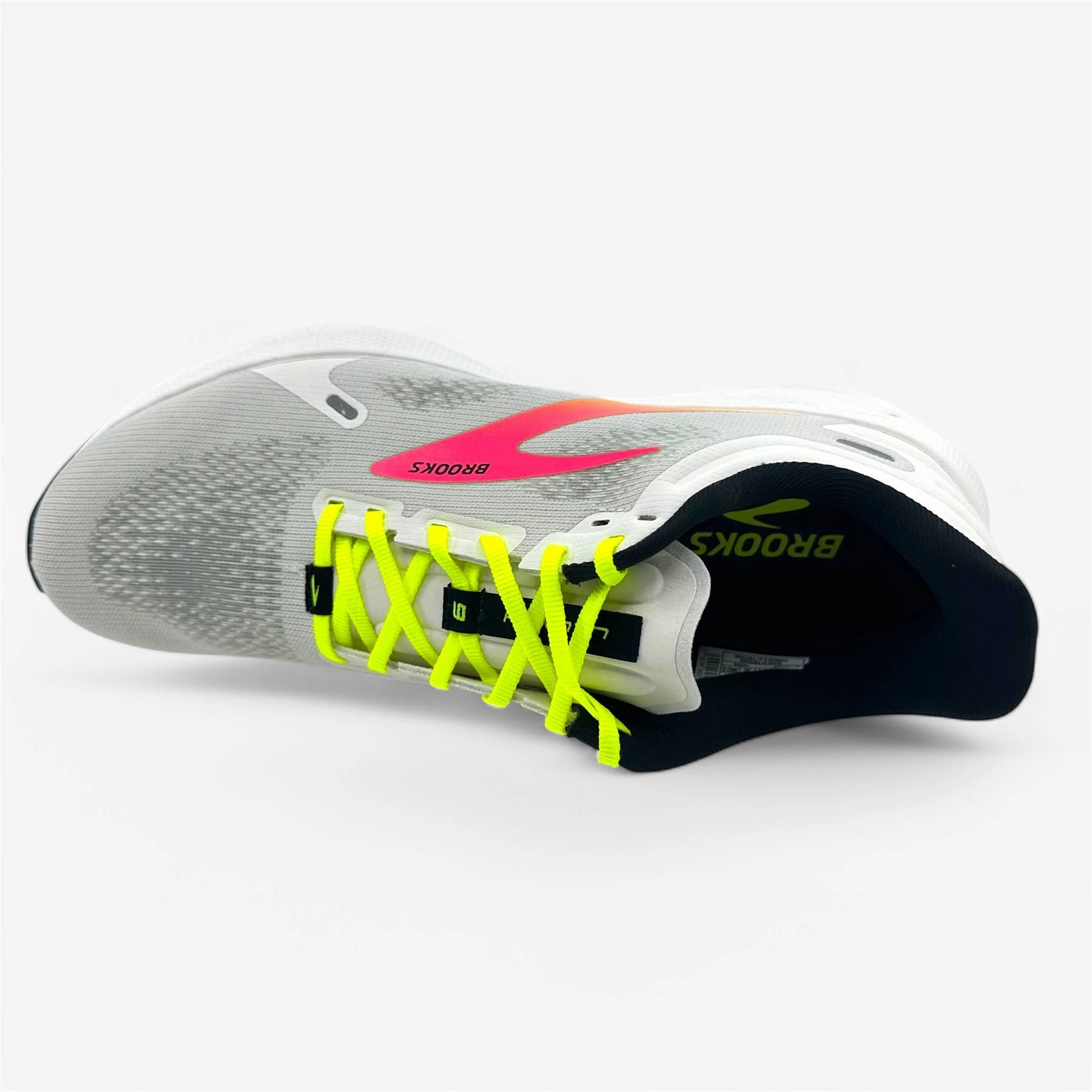 Shoes That Are Good For Running Brooks Launch 9 White Pink Nightlife Mens Athletic Speed Sneaker