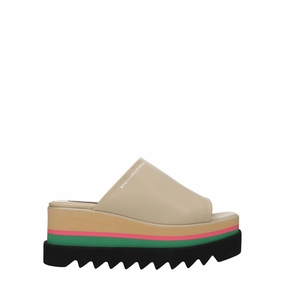 Stella McCartney Beige Leather Slippers Ruby Slippers Strain