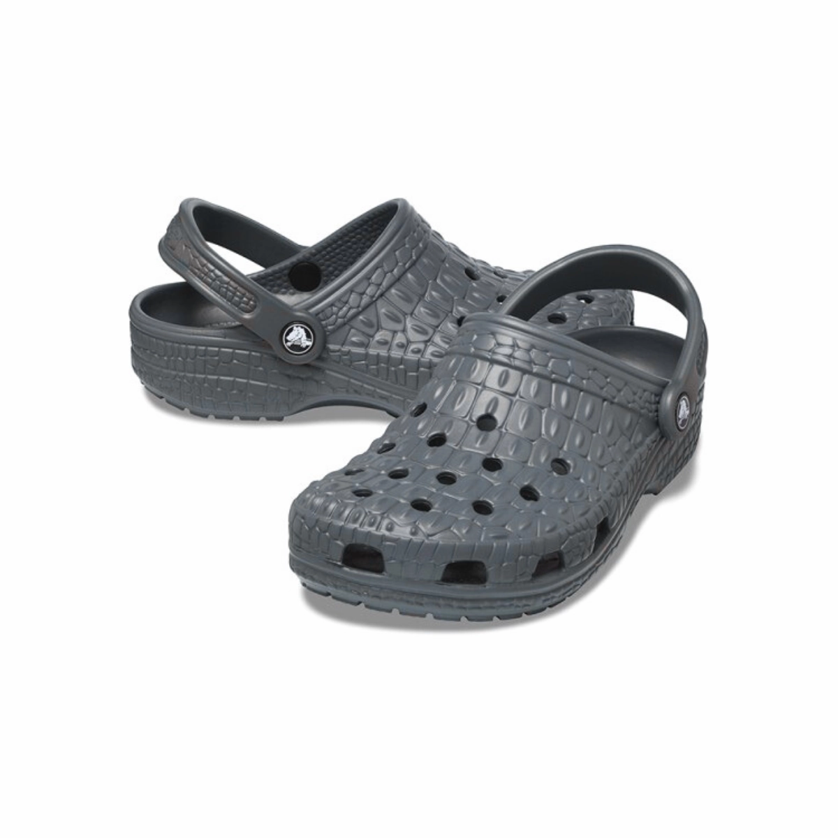 Crocs Classic Crocskin Clog - GRY Driving With Slippers