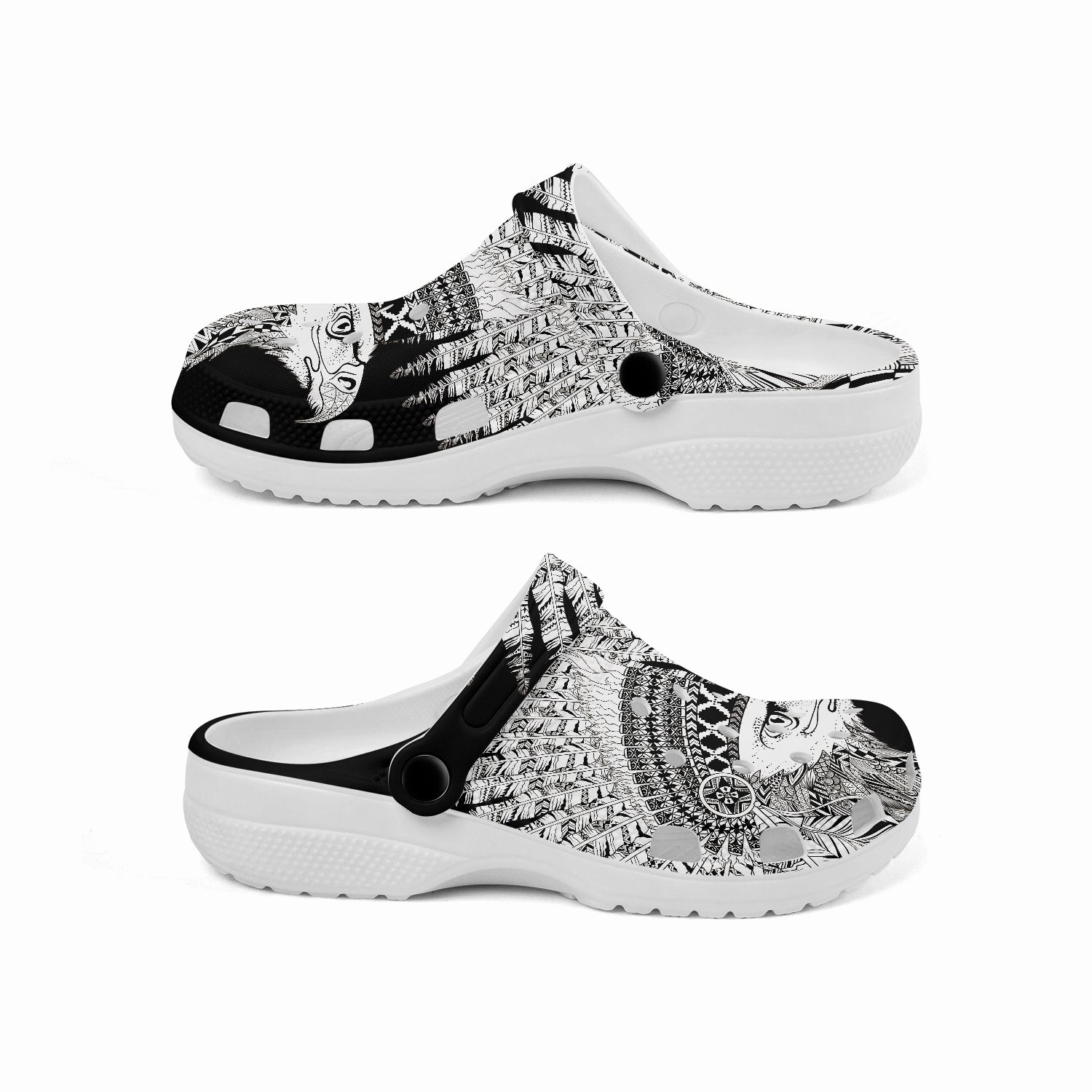 Native Pattern Clog Shoes For Adult and Kid 89216 New Sandals Royal Bahamian Spa Resort