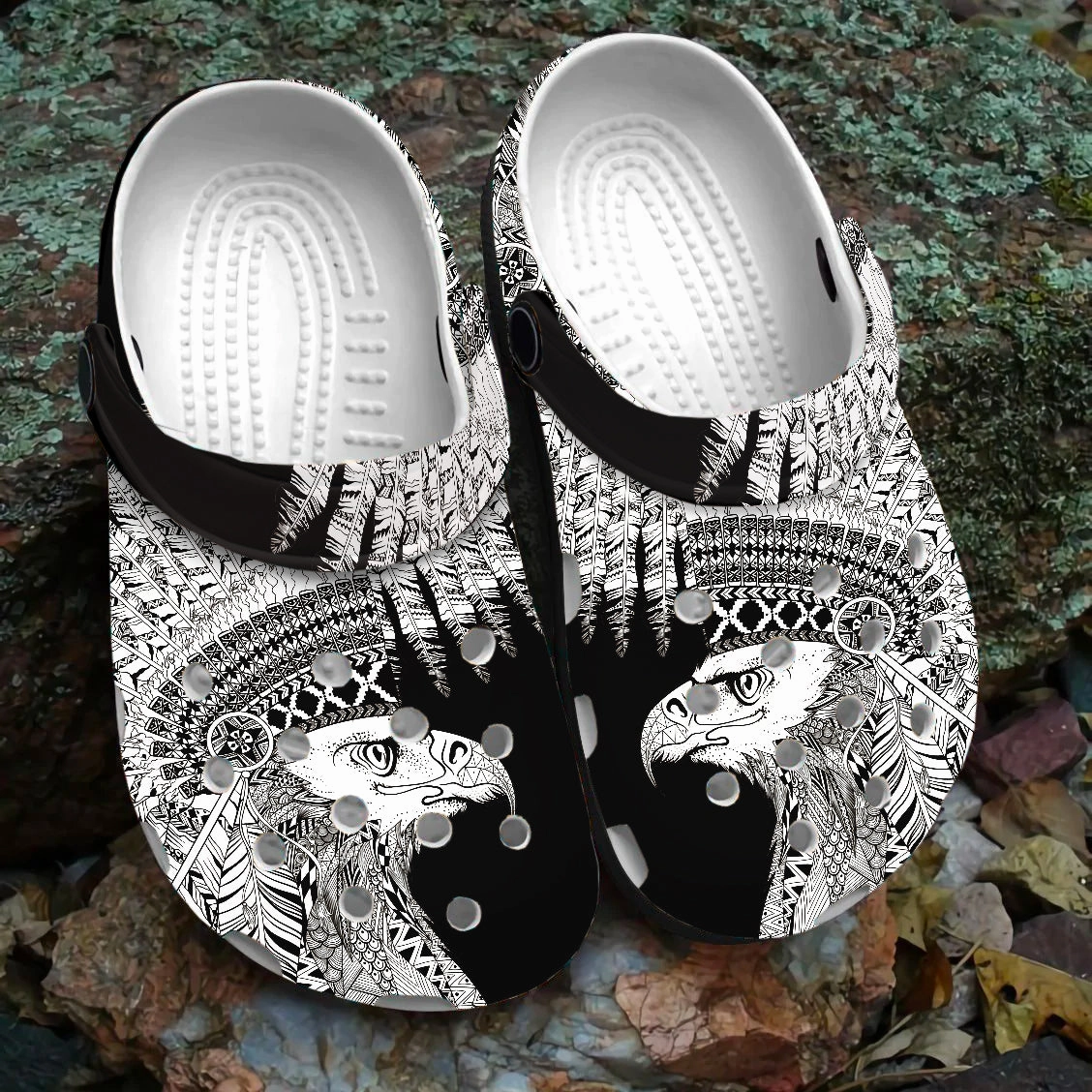 Wedge Sandals Low Heel Native Pattern Clog Shoes For Adult and Kid 89216 New