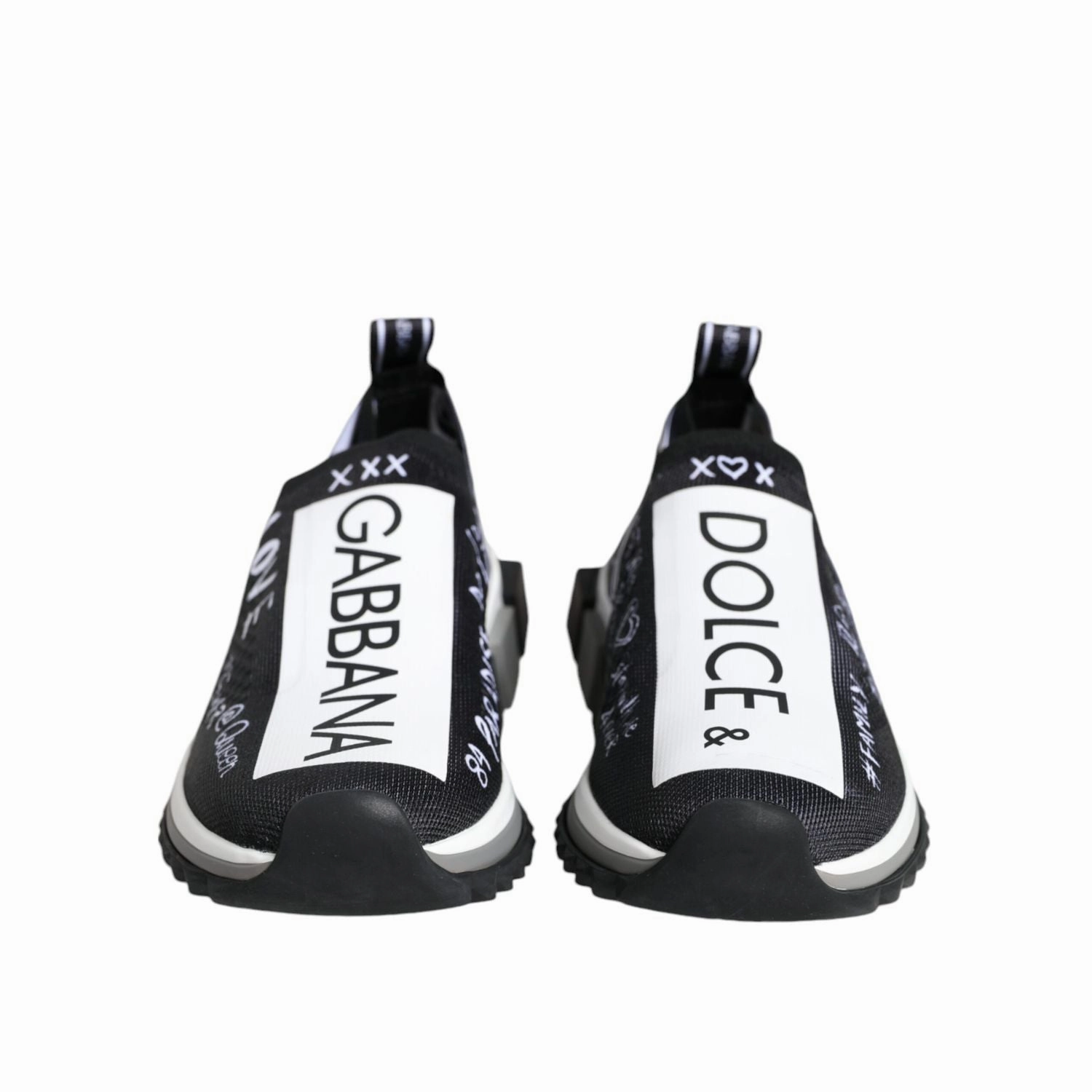 Foams Sneakers Dolce & Gabbana Black White Sorrento Low Top Sneakers Shoes