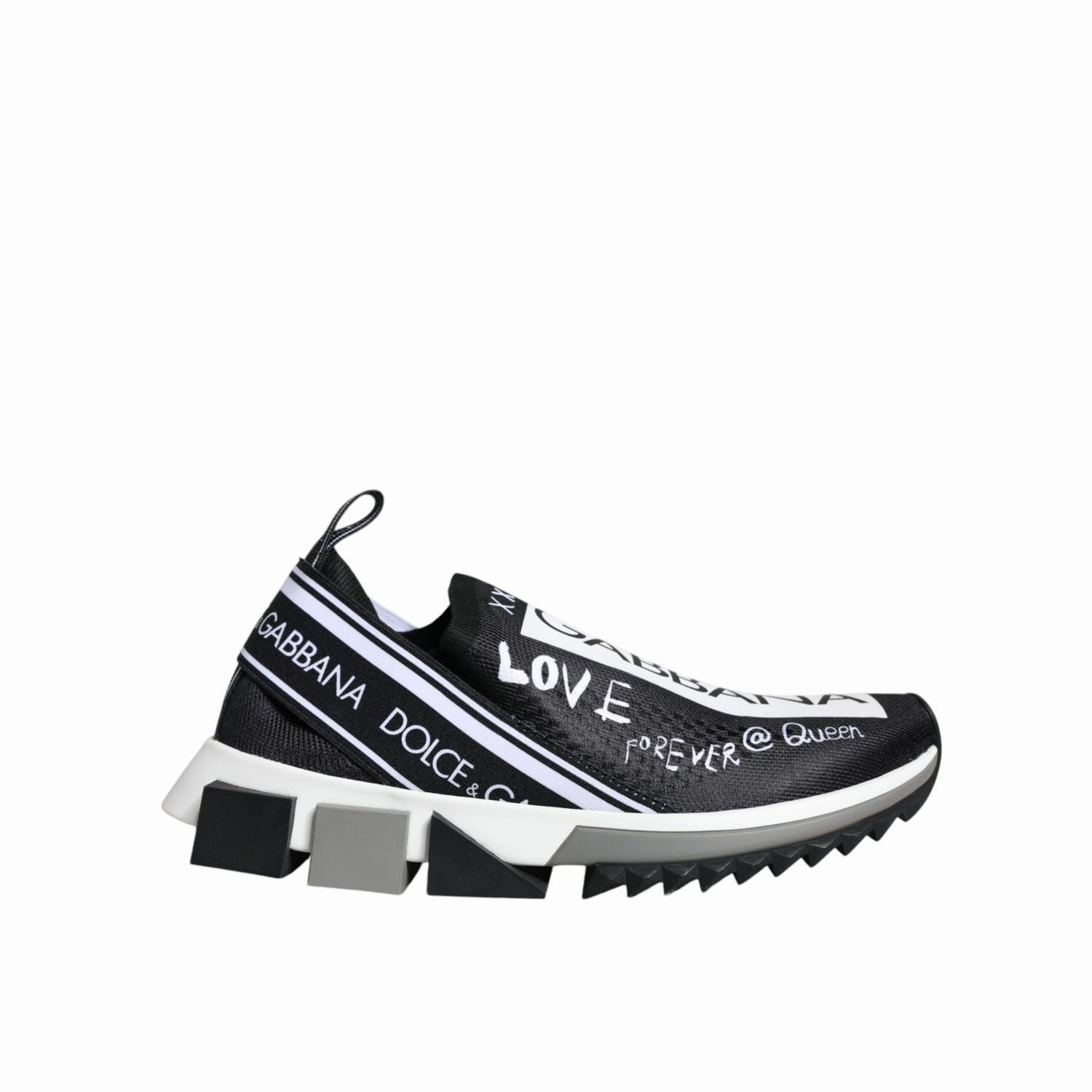 Suit And Sneakers Dolce & Gabbana Black White Sorrento Low Top Sneakers Shoes