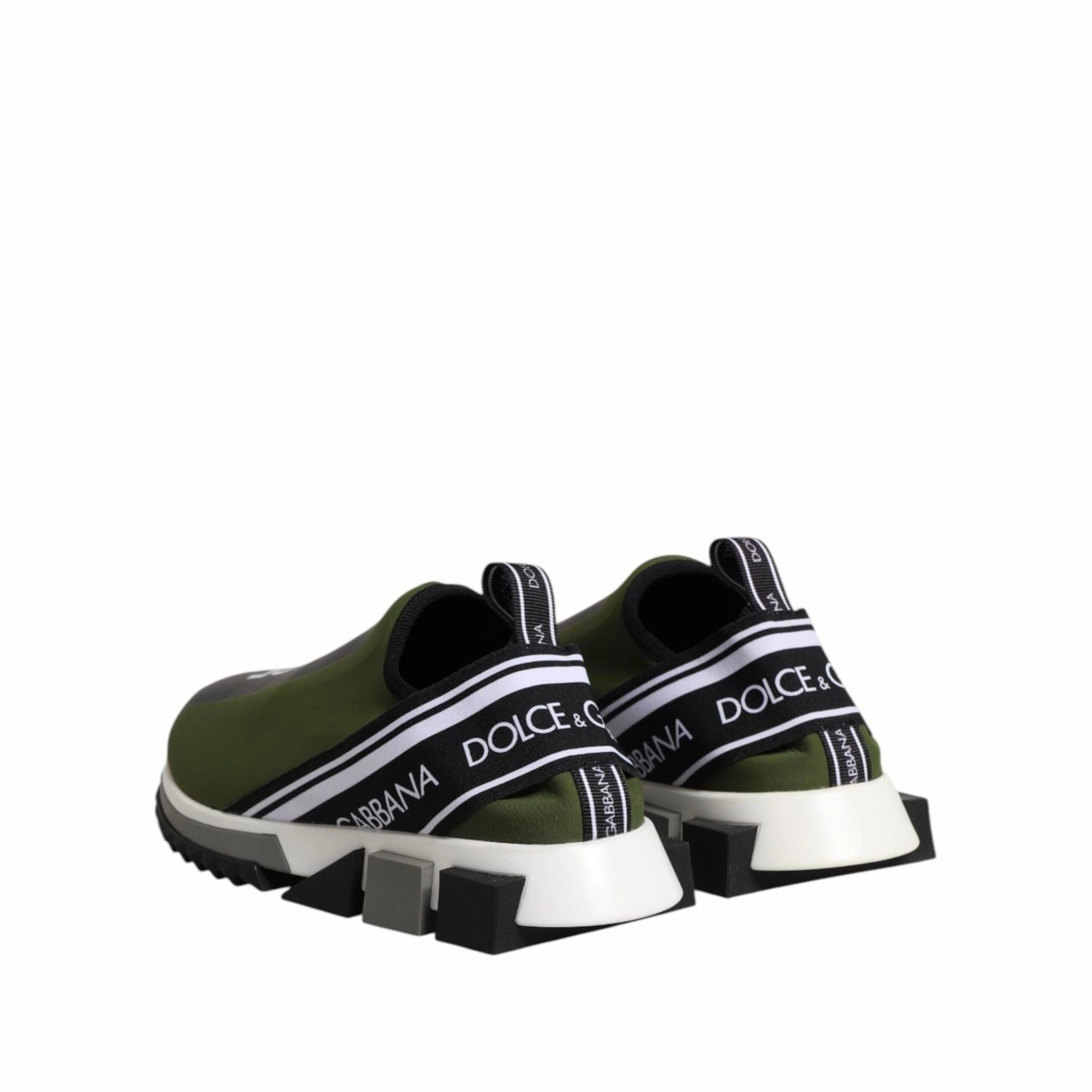 Dolce & Gabbana Green Black Slip On Sorrento Sneakers Shoes Best Sneakers For Exercising