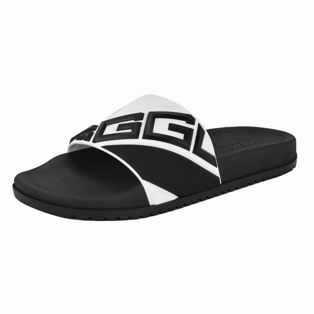 GUESS Odent Men's Slides - BLKWHT Slippers Heated