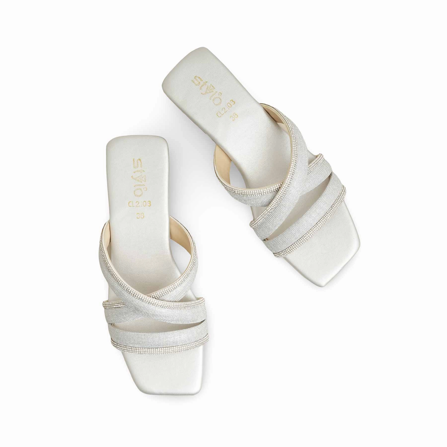 Simple Crochet Slippers For Beginners Silver Casual Slipper CL2108