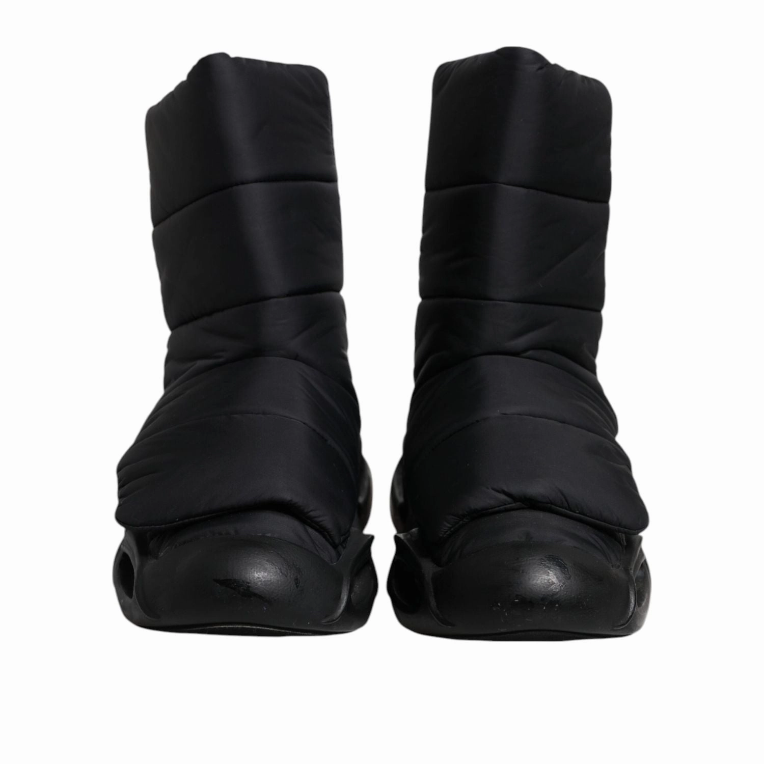 Dolce & Gabbana Black Slip On Wave Quilted Sneakers Shoes Sneakers For Office