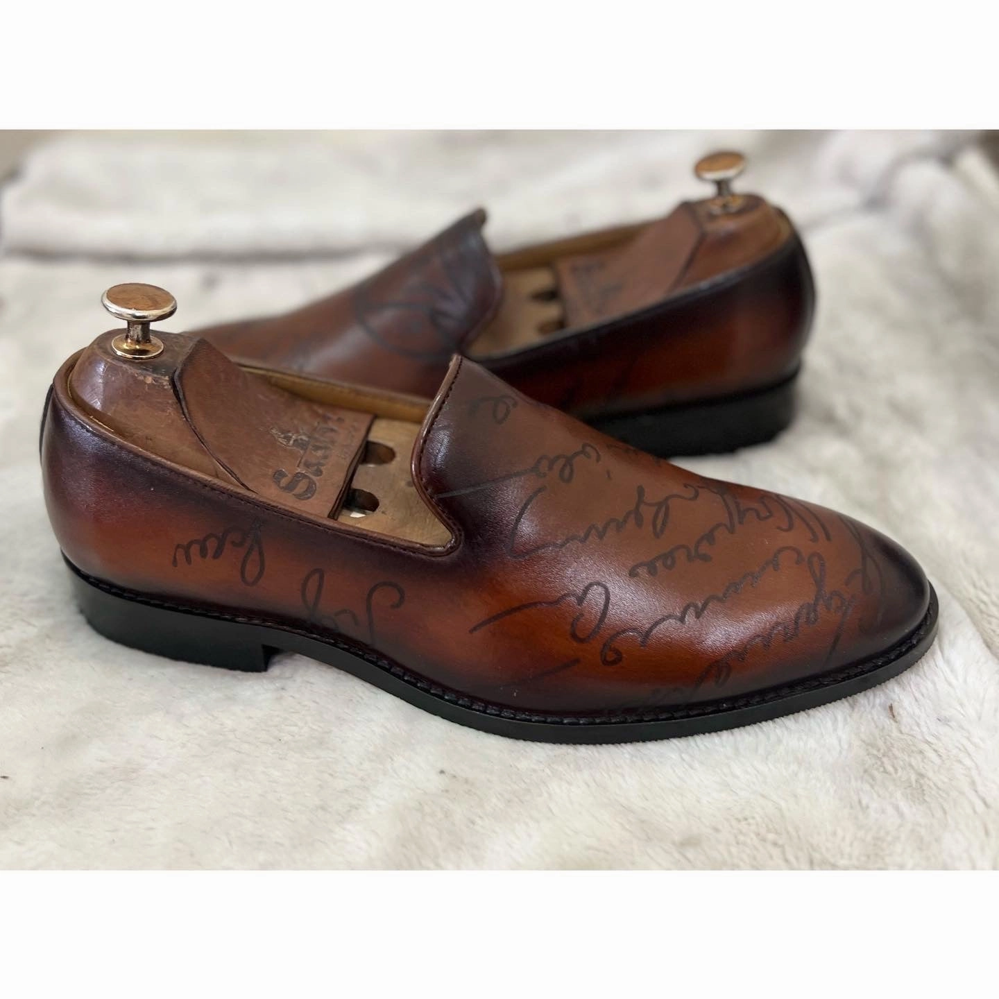 Signature Loafers Cognac Cute Socks For Loafers